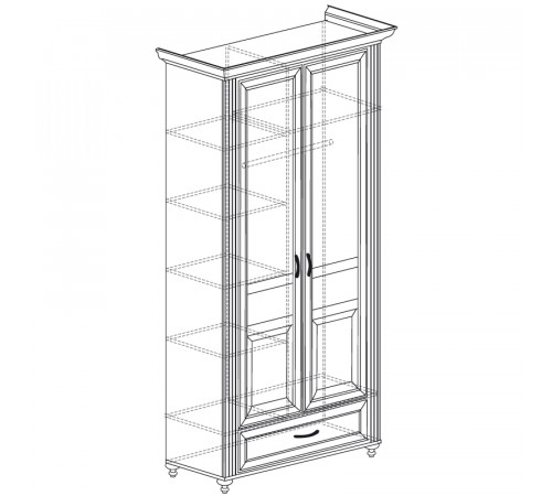 Двухдверный шкаф для одежды Ралли 853